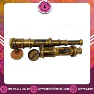 Vente chaude Vintage Laiton De Poche Maritime Spyglass avec Étui En Cuir pour Cadeaux et Décoration De Bureau À Domicile - Product Image 2