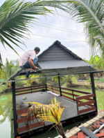 Platelage extérieur en WPC Kit complet de platelage imperméable pour jardin et terrasse Produit durable Planches en WPC