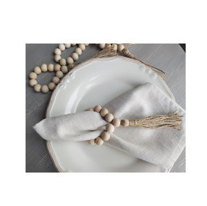 Housewarming <b>wood</b> bead <b>napkin</b> <b>ring</b> Gift Table Setting Wedding Party Decor Accessories <b>Napkin</b> Holder <b>Wood</b> <b>Napkin</b> <b>Rings</b> - Product Image 2
