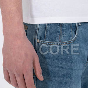 กางเกงยีนส์ของผู้ชายทรงสูงวัยใส่ซักได้พอดีตัวสไตล์ใหม่ - Product Image 4