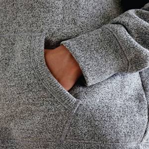 Custom Heavy Weight Cotton Pullover Mens Essentials High Street Hip Hop Oversized Plain Hoodies No String - Product Image 5