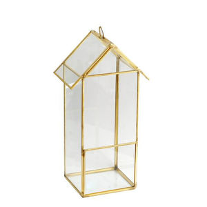 Vintage New Arrival Hot Selling <b>Clear</b> <b>Glass</b> <b>Vase</b> Terrarium With Lid Hut Shaped for Multipurpose Decorations & Home Decorate - Product Image 4