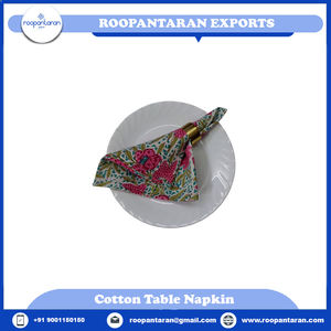 Sortie d'usine à la main bloc imprimé brodé 100% coton serviettes nappe serviettes approvisionnement en vrac à vendre - Product Image 4