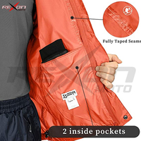 Vestes de pluie unisexes en toile, légères, imperméables, respirantes, à séchage rapide, coupe ajustée, pliables, avec capuche, pour le golf et le cyclisme