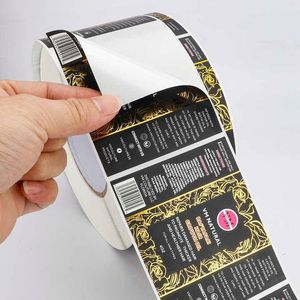 Bouteille cosmétique imprimée personnalisée étiquette logo autocollant supplément nutrition vinyle vitamine pilule étiquettes d'emballage - Product Image 1