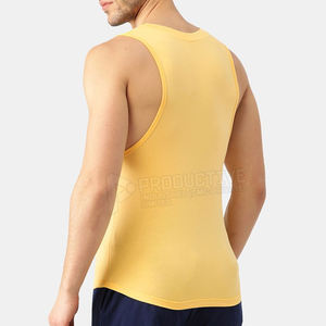 เสื้อกล้ามผู้ชาย ระบายอากาศ แห้งเร็ว คุณภาพสูง ผ้าฝ้ายผสมโพลีเอสเตอร์ ราคาส่งที่ดีที่สุด - Product Image 5