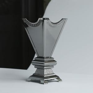 Luxury <b>Silver</b> Metal Incense <b>Burner</b> Bakhoor Holder with Removable Ash Plate Arabic Style Home Decor & Elegant Gift Item - Product Image 3