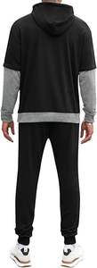 ATHLOTIC SPORTS Men Double Layer Breathable Fleece Spandex/Polyester Double <b>Sleeve</b> Hoodie Drawstring Joggers Sweatpants Winter - Product Image 4
