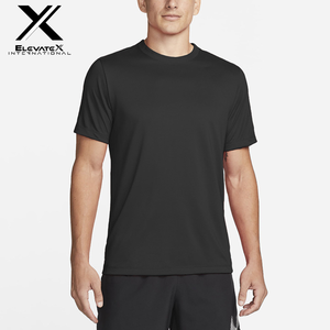 เสื้อยืดคอกลมแบบยูนิเซ็กซ์สั่งทำขายส่ง ผ้าฝ้ายเจอร์ซีย์ 100% ระบายอากาศได้ดี แขนสั้น พิมพ์ลาย 3 มิติ ป้ายแบบ OEM ติดด้วยความร้อน สำหรับผู้ชาย - Product Image 2