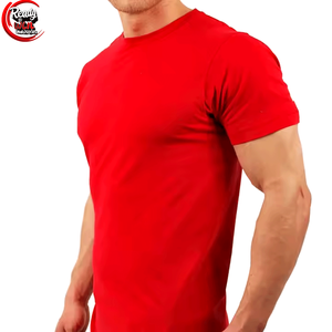 เสื้อยืดผู้ชายเข้ารูปคอกลมผ้าโพลีเอสเตอร์สแปนเด็กซ์แห้งเร็วสำหรับฝึกกีฬาขายส่ง - Product Image 5