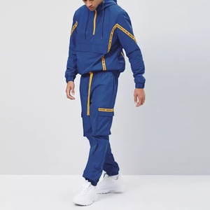 Conjunto Deportivo Cortavientos de Primavera para Hombre, de Alta Calidad, con Logotipo Personalizado, Estilo Oversize, con Capucha, Reflectante, para Fitness y Jogging - Product Image 5