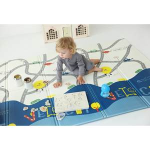 200x140x1 cm Alfombra de juego para bebés XPE de doble cara Enrollable Impermeable No tóxico Highway Stars para niños Hecho en Turquía - Product Image 4