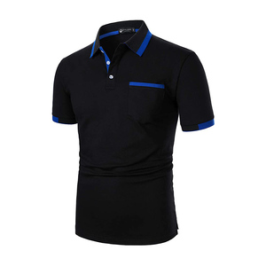 Solid <b>Black</b> Men's for <b>Shirt</b> High Quality Breathable Durable Canvas Custom Design Logo Multiple Colors Anti-Wrinkle - Product Image 2