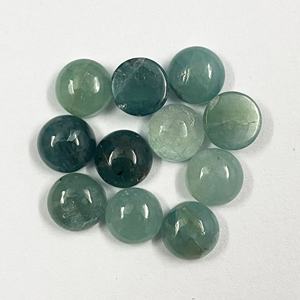 10mm Natural Green Grandidierite Round Shape Cabochon Flatback Wholesale Loose Gemstone for Jewelry Making at Wholesale Price - Product Image 4