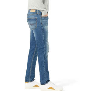 2024 nuevos pantalones vaqueros para hombre, elásticos, ajustados, de pierna recta, de negocios, formales, informales, holgados, transpirables, producto más Popular, técnicas lavadas - Product Image 6