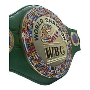 Custom Boxing Championship <b>Belt</b> With <b>Red</b> Leather Strap And Gold Plated Plate - Product Image 4