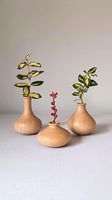 Pot de fleurs suspendu élégant en bambou, fait main, écologique, pour plantes hydroponiques d'intérieur, décoration murale pour la maison et la cuisine