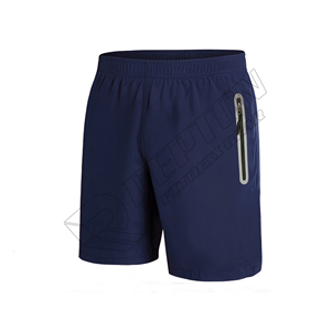 Shorts d'été décontractés en coton pour homme, rouge/noir, pour la gym, le fitness, confortables, à motif uni, séchage rapide - Product Image 3