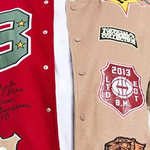 Chaquetas Varsity de Borrego Antibacterianas para Hombre y Mujer, de Alta Calidad, en Todos los Tamaños y Colores, Estilo Nuevo con Cuello Alto - Product Image 4