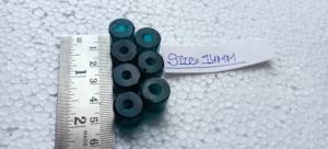 Cuentas de Vidrio Facetadas en Forma de Pez Hechas a Medida, 14 mm, Color Verde Azulado, para Revendedores y Tiendas de Cuentas para Nativos - Product Image 2