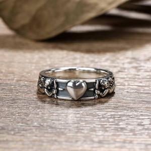 Anillo de Plata de Ley con Forma de Corazón y Flecha de Cupido Jeulia con Circonita y Perla - Product Image 4