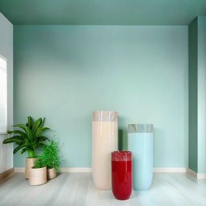 Maceta decorativa para interior/exterior con material FRP ecológico clásico al por mayor, tamaño de Color personalizable, acabado rústico para flores - Product Image 1