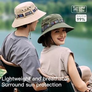 Custom Waterproof Fishing Bucket Hat Uv Wide Brim Sun the Fisherman Hat With Strings Sun Hats 2026 - Product Image 6