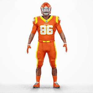 Conjunto de Camiseta de Fútbol Americano Personalizada para Adultos, Material de Poliéster de Secado Rápido, Estilo Urbano con Talla Grande, Talla XL - Product Image 2