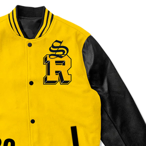 เสื้อแจ็คเก็ตวาร์ซิตี้ผู้ชายสำหรับฤดูหนาวแบบใหม่ ผ้าฝ้าย 100% ระบายอากาศได้ดี แห้งเร็ว สไตล์ไฮสตรีท  โลโก้ด้านหน้าแบบสั่งทำพิเศษ คุณภาพสูง - Product Image 2