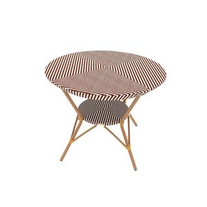 TABLE À MANGER CAFÉ AVEC DESSUS EN VERRE (LCO/007/002) - Product Image 3