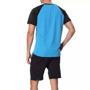 Wholesale Custom Logo <b>Raglan</b> Sleeve Cotton Casual Block Color Fashion Design <b>T</b> <b>Shirts</b> Blank Plain Summer Sportswear Rash Guard - Product Image 5