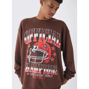 Vente en gros streetwear sweats à capuche surdimensionnés pull-over vierge personnalisé sweat à capuche en coton épais grande taille sweat-shirt pour hommes - Product Image 6