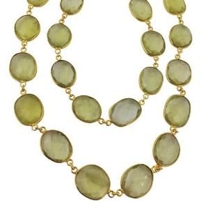 Ensemble de lunette en Quartz citron chaîne de connecteur forme inégale chaîne de connecteur de lunette de pierres précieuses naturelles pour la fabrication de bijoux - Product Image 1