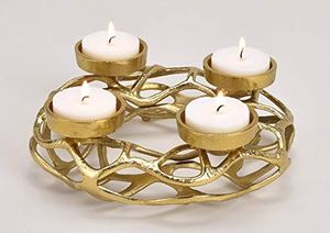 Modern Metal Candle Holder Sleek Finish Ideal For Contemporary Homes And Romantic Lighting Arrangements - Product Image 2