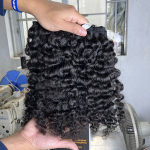 Lots de Cheveux Vierges Non Traités Remy Vietnamiens Birmans Bouclés Double Drawn, Résistants à la Chute, Doux et Brillants, Vente en Gros - Product Image 1