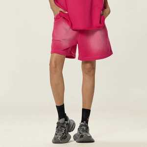 กางเกงขาสั้นผ้าฟลีซสำหรับผู้ชายวินเทจผ้าคอตตอนสีสดใส - Product Image 5