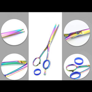 Ciseaux de coupe de cheveux sur mesure Ciseaux de salon de coiffure en titane en acier inoxydable professionnel - Product Image 5