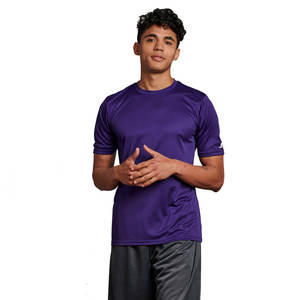 T-shirts en coton de bambou à manches courtes T-shirt uni Performance T-shirts en coton toujours doux pour hommes Respirant et humidité - Product Image 1