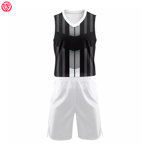 Uniformes de basket-ball personnalisés de haute qualité, 100% polyester, manches courtes, imprimés, respirants, confortables, vente chaude - Product Image 3