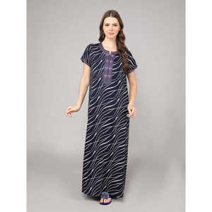 Ensemble de robe de nuit et peignoir en tissu doux, imprimé alpin, avec poche latérale et broderie au col, pour mariée, personnalisable ODM, avec cordon de serrage, 3 pièces - Product Image 1