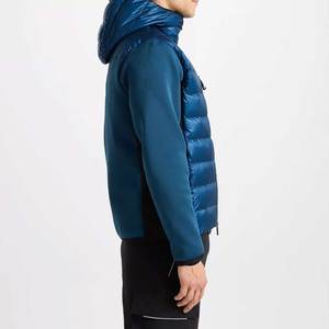 Veste d'hiver de mode pour l'extérieur Veste matelassée légère pour hommes Voyage amical Slim Fit Quilted Down Coat Hooded Warm - Product Image 4