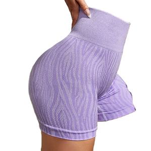 Pantalones cortos de gimnasio para correr de cintura media para mujer hechos a medida al por mayor poliéster algodón liso teñido a prueba de viento secado rápido transpirable sólido - Product Image 4
