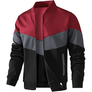 Veste universitaire personnalisée avec broderie 3D, tendance, coupe-vent, pour homme, par Dress Sports - Product Image 1