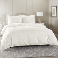 Draps de lit en coton, drap-housse avec bandes d'angle élastiques, double uni personnalisé, lin blanc brodé personnalisé