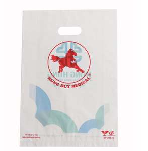 Sacs de marchandises réutilisables en plastique extra épais avec poignée Sacs à provisions découpés au détail pour cadeaux Emballage pratique - Product Image 2