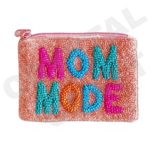 Portefeuille porte-monnaie en perles de rocaille personnalisé Design coeur rouge beau porte-monnaie avec accessoires à la mode - Product Image 6