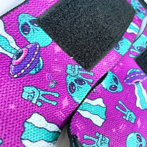Tender Sparkling Durable Cotton Polyester Wrist <b>Wrap</b> Printed Weightlifting Protection Women Comfort Support Customizable Strap - Product Image 5