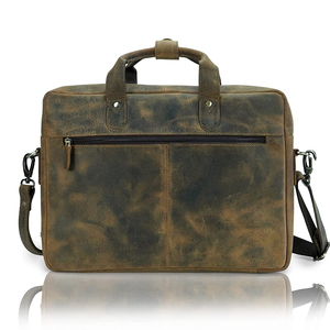 Logo du client accepté sacs à bandoulière en cuir véritable de grande capacité sac en cuir pour ordinateur portable de haute qualité sac à bandoulière pour ordinateur portable - Product Image 2
