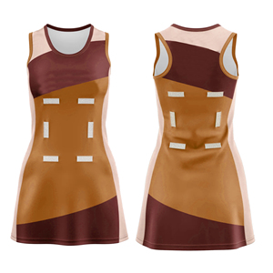 Personalizado sin costuras Reversible transpirable Anti-UV 100% poliéster Netball vestido impreso uniforme paneles único último diseño mujeres - Product Image 6