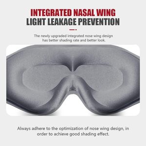 Antifaz de Algodón 3D Contorneado para Dormir, 100% Bloqueador de Luz, Transpirable, Suave, con Ala Nasal Integrada y Correa Ajustable - Product Image 2